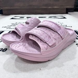 Hoka Ora Luxe Recovery Slides PALE MAUVE / WISTFUL MAUVE